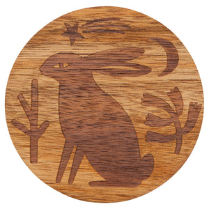 Timber Engraved Coasters Set of 4