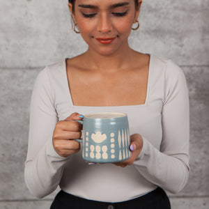 Tasse à empreintes de collage