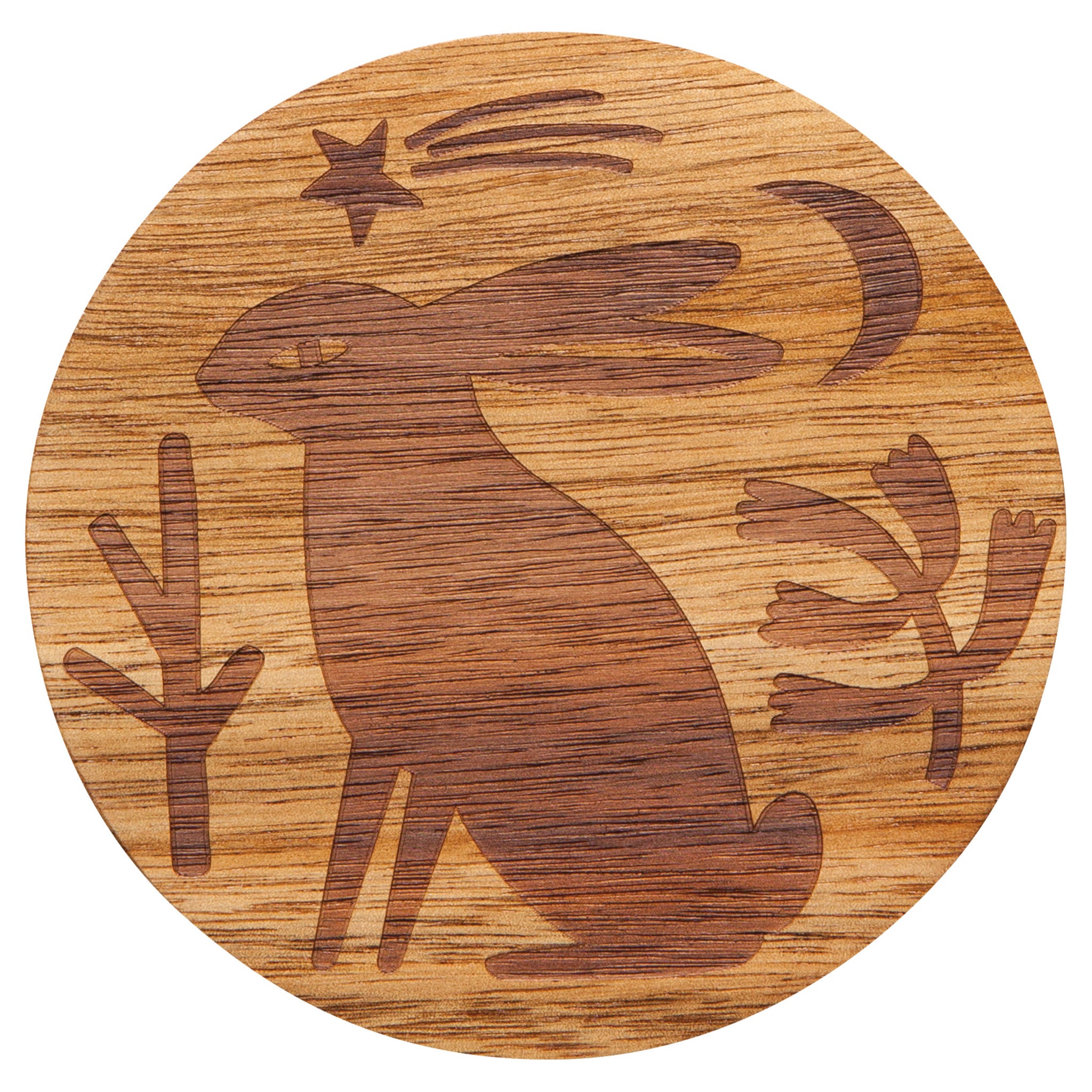 Timber Engraved Coasters Set of 4