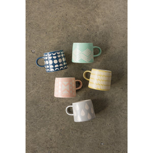 Tasse à empreinte de menthe