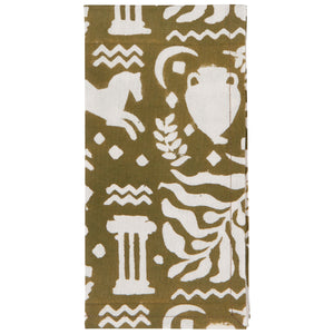 Olympus Block Print Napkins Set of 4