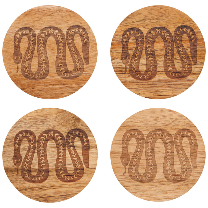 danica studio Lot de 4 sous-verres gravés Olympus