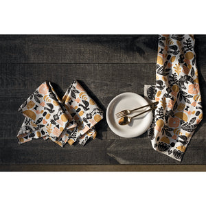 Lot de 4 serviettes imprimées Myth Block