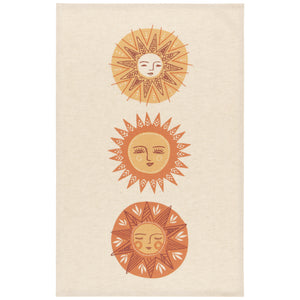 Lot de 2 torchons à vaisselle imprimés Soleil