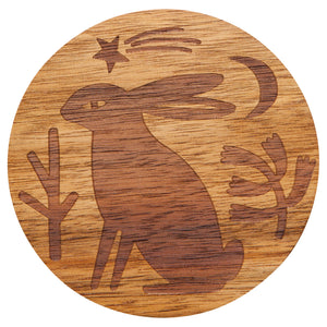 Timber Engraved Coasters Set of 4