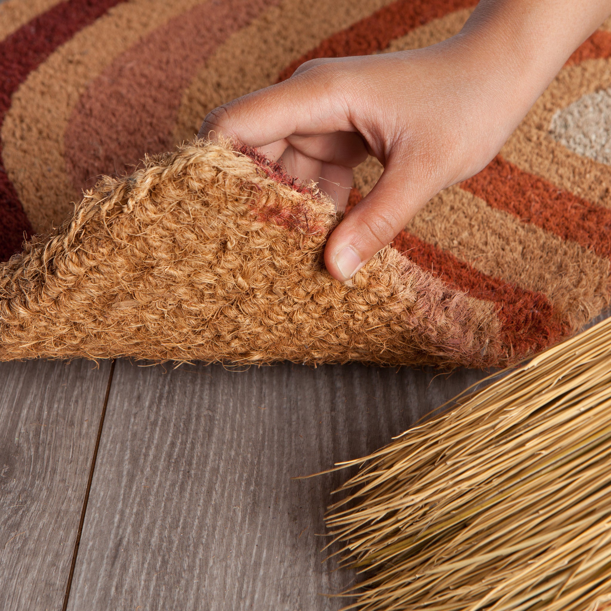 Paillasson imprimé en fibre de coco Solstice
