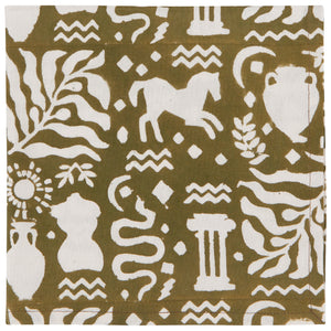 Olympus Block Print Napkins Set of 4