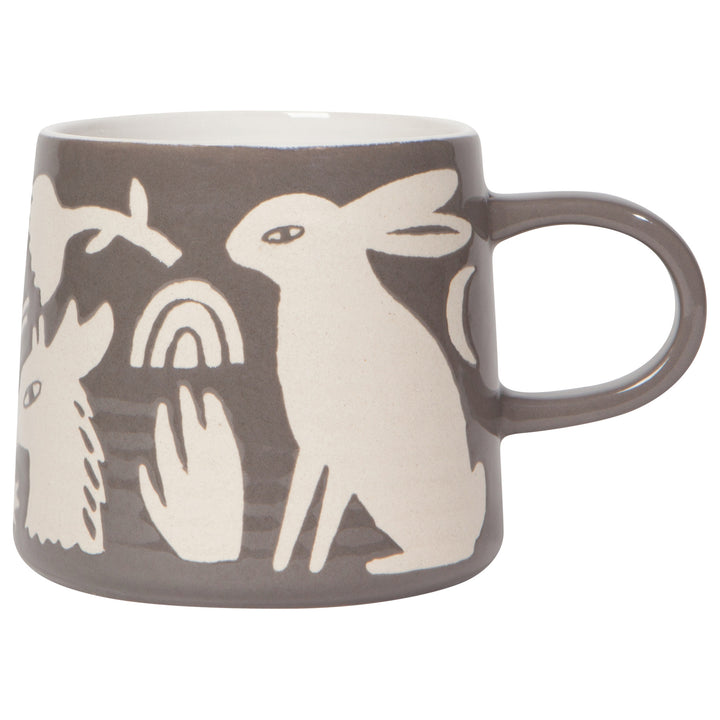 danica studio Tasse à empreinte de bois