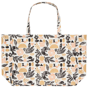 Myth Block Print Large Tote Bag