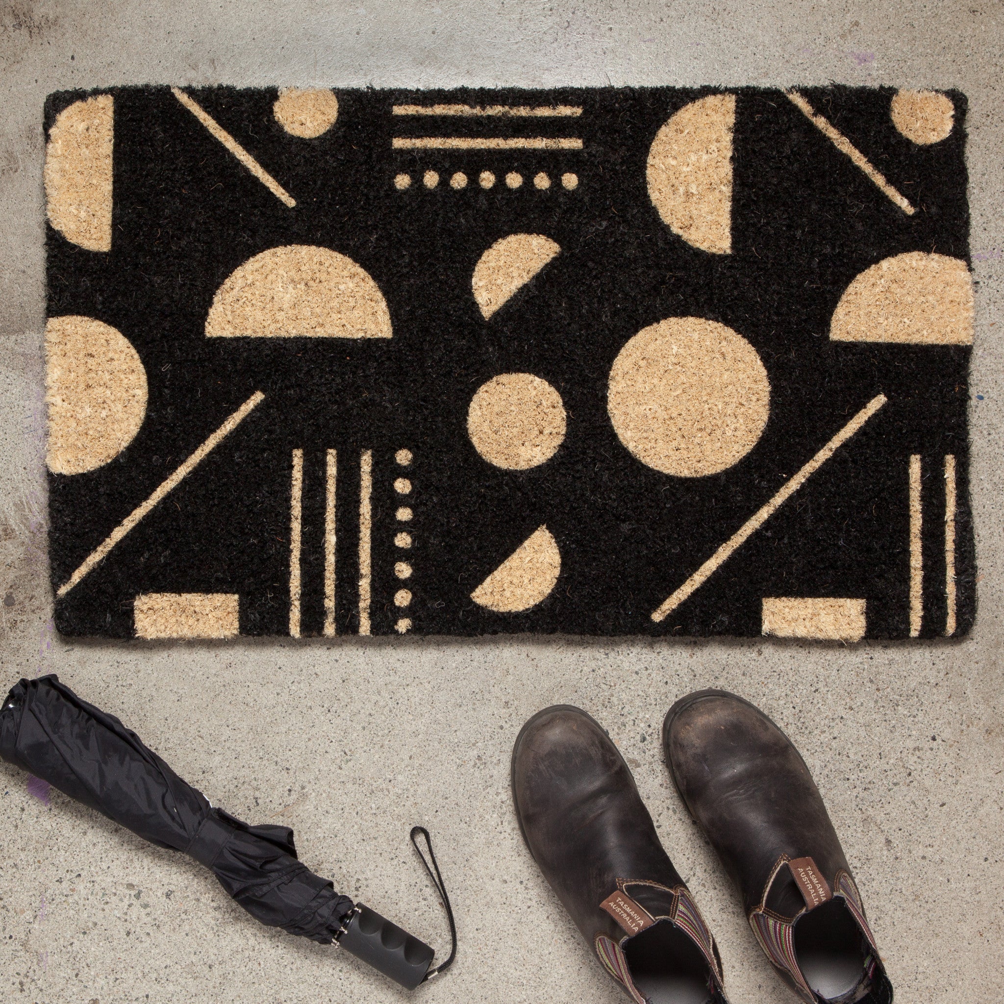 Domino Coir Printed Doormat