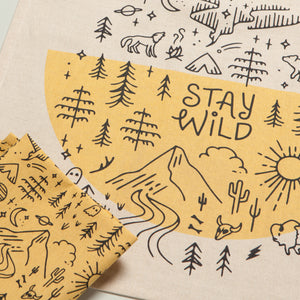 Stay Wild Printed Dishtowel Set of 2