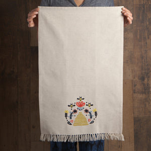 Frida Embroidered Dishtowel