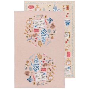 Finders Keepers Printed Dishtowel Set of 2