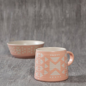 Pink Imprint Mug