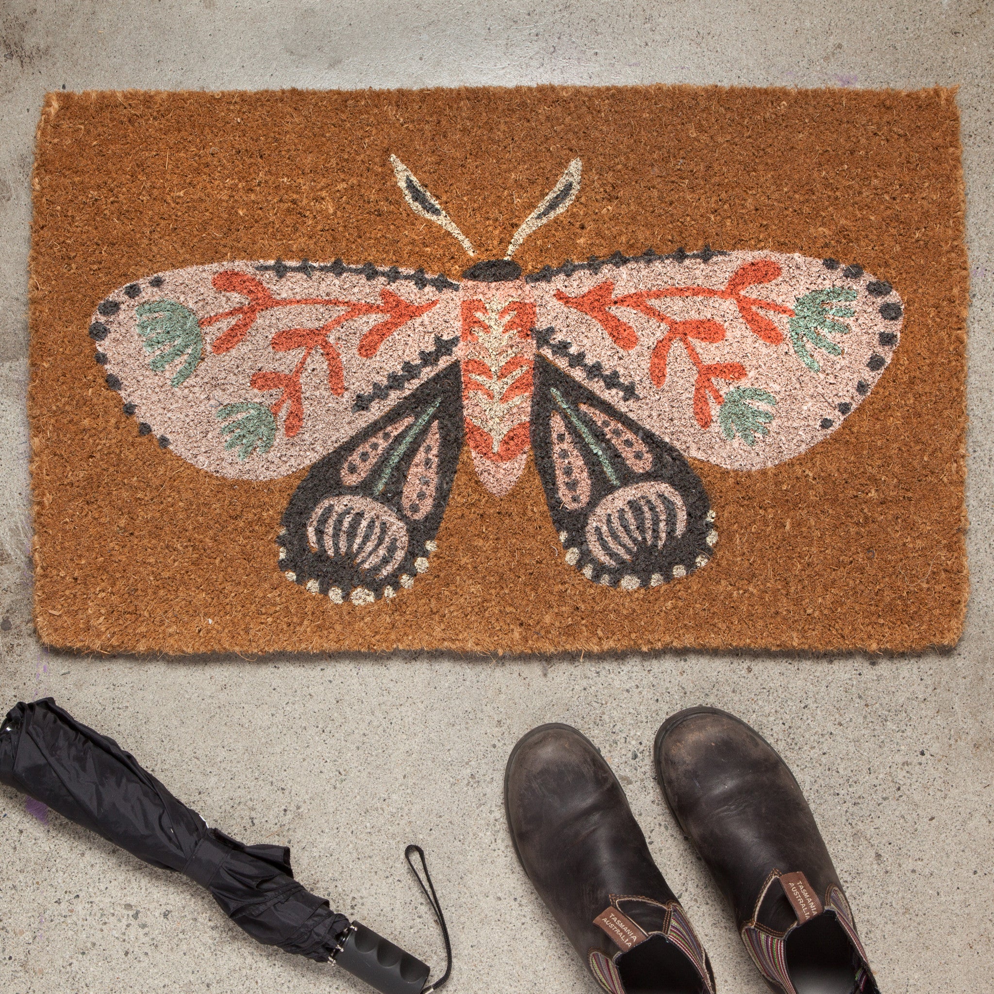 Far and Away Coir Printed Doormat