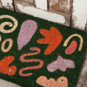 Curio Coir Printed Doormat