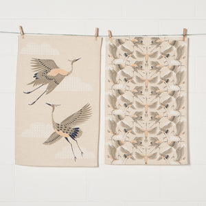 Flight Of Fancy Printed Dishtowel Set of 2