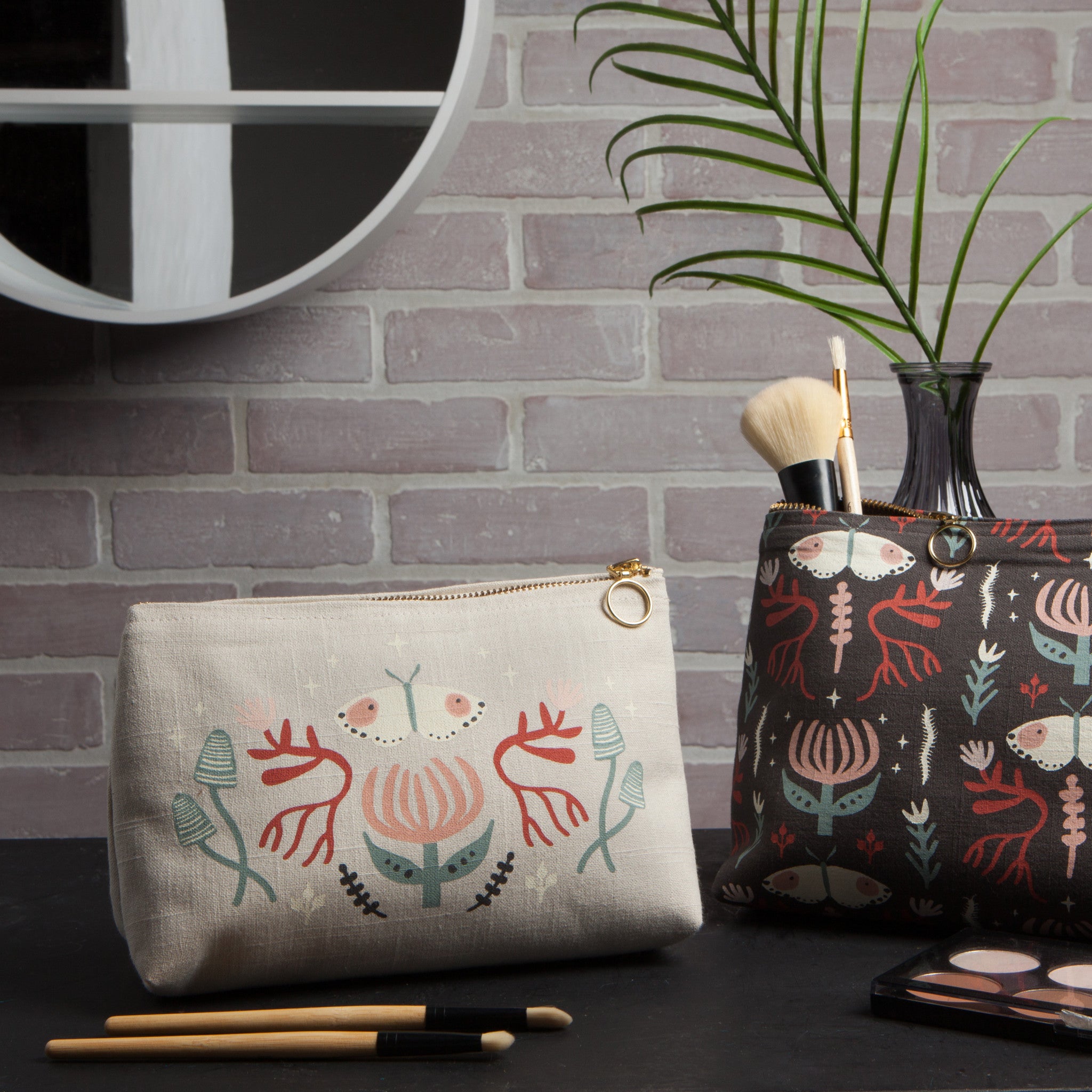 Burrow Pencil Cosmetic Bag – Danica Studio