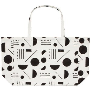 Domino Block Print Large Tote Bag