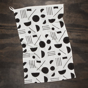 Domino Block Printed Dishtowel