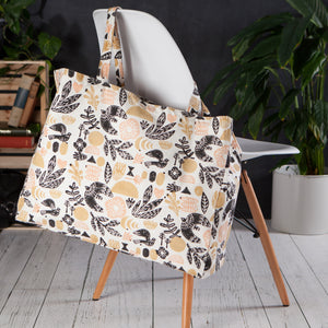 Myth Block Print Large Tote Bag