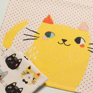 Meow Meow Printed Dishtowel Set of 2