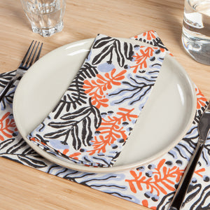 Entwine Block Printed Napkin Set of 4